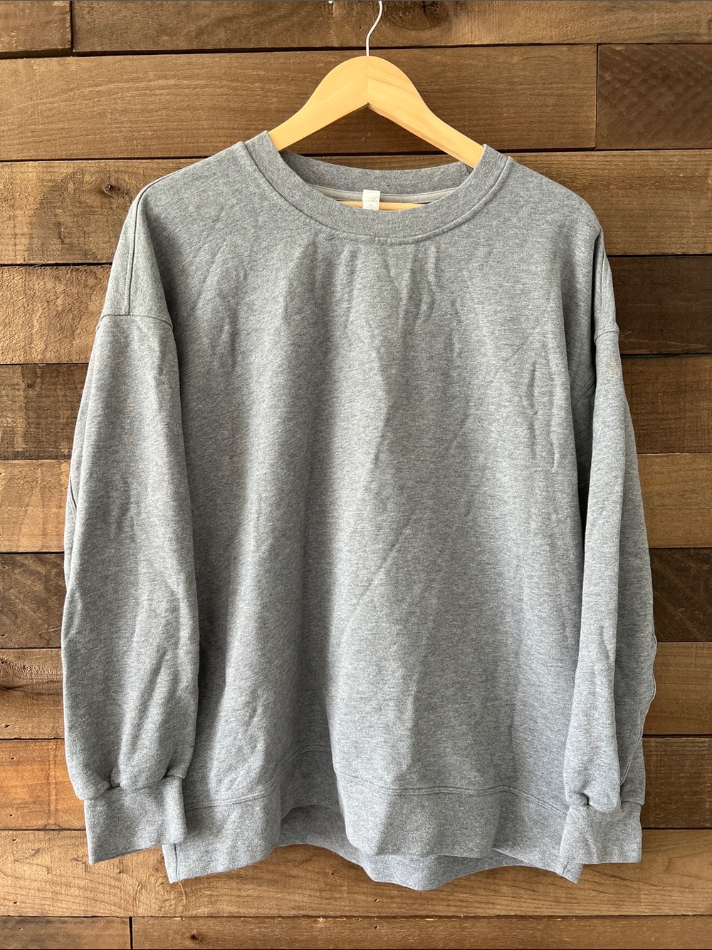 Lululemon Athletica Women's Crewneck Sweatshirt Pullover in Gray Size 8